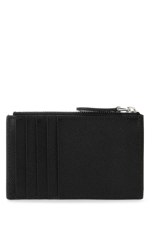 Black leather card holder Black BURBERRY (8062687)