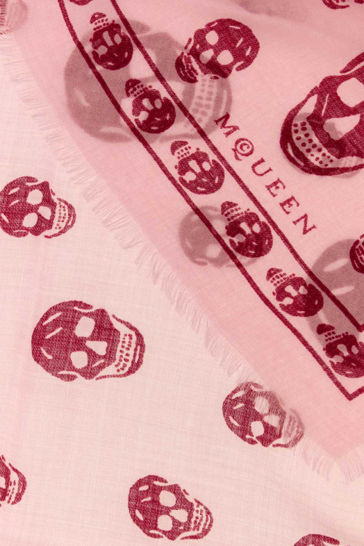 Printed chiffon foulard ALEXANDER MCQUEEN (8078893222Q)