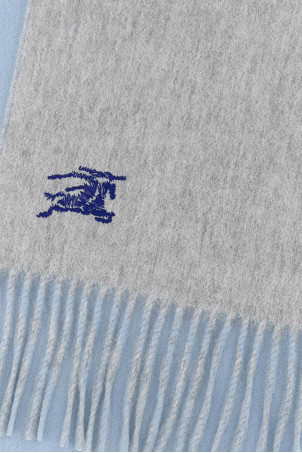 Light-blue cashmere reversible scarf BURBERRY (8110018)