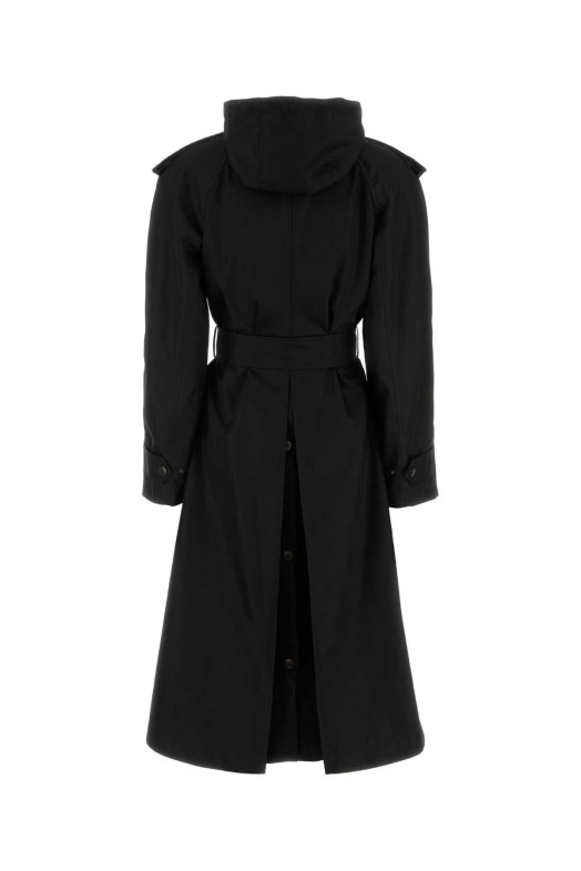Black nylon trench coat Black BURBERRY (8118730)