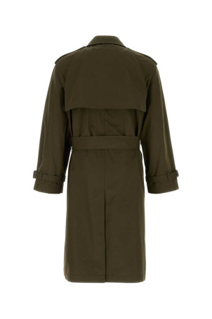 Olive green cotton trench coat BURBERRY (8119090)