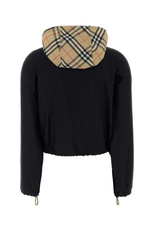 Black stretch nylon Newcott jacket Black BURBERRY (8122027)