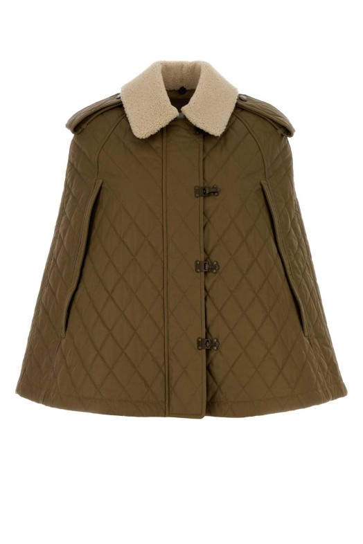 Khaki cotton cape BURBERRY (8122271)