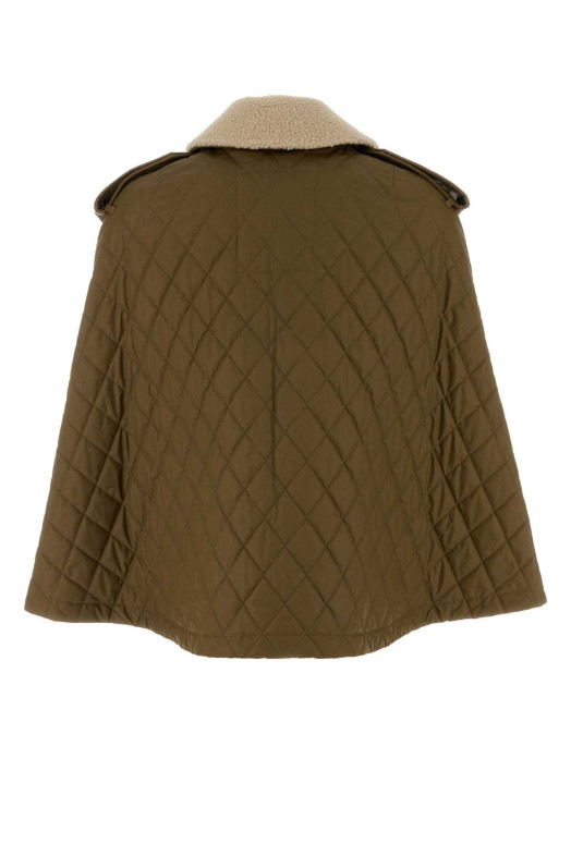 Khaki cotton cape BURBERRY (8122271)