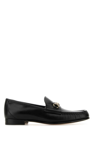 Black leather loafers Black GUCCI (817690AADT3)
