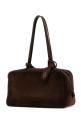Dark brown suede medium Carrie shoulder bag BALENCIAGA (8264252AB9G)
