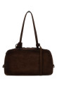 Dark brown suede medium Carrie shoulder bag BALENCIAGA (8264252AB9G)