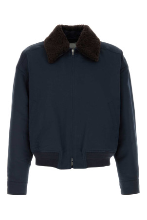 Navy blue twill jacket BOTTEGA VENETA (833838V5PT0)