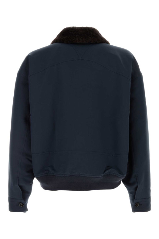 Navy blue twill jacket BOTTEGA VENETA (833838V5PT0)