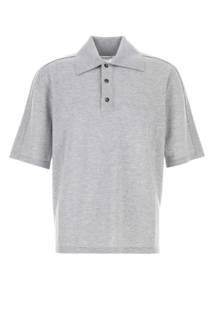 Grey wool polo shirt BOTTEGA VENETA (835307V5L60)
