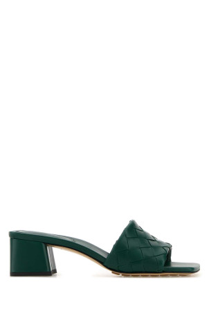 Emerald green leather Parco mules BOTTEGA VENETA (838098V2ED0)
