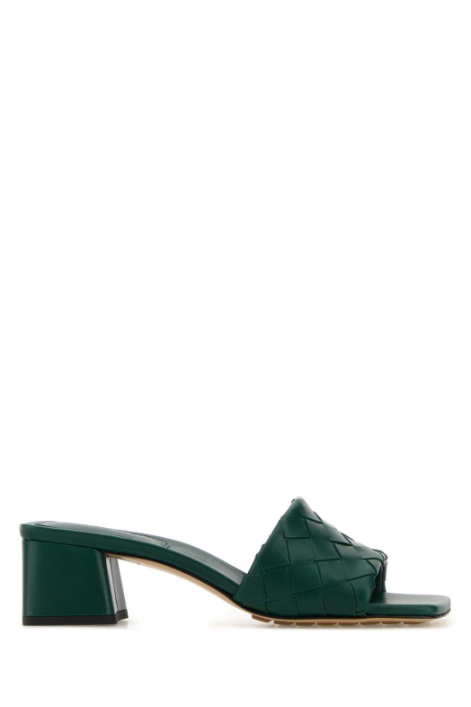 Emerald green leather Parco mules BOTTEGA VENETA (838098V2ED0)