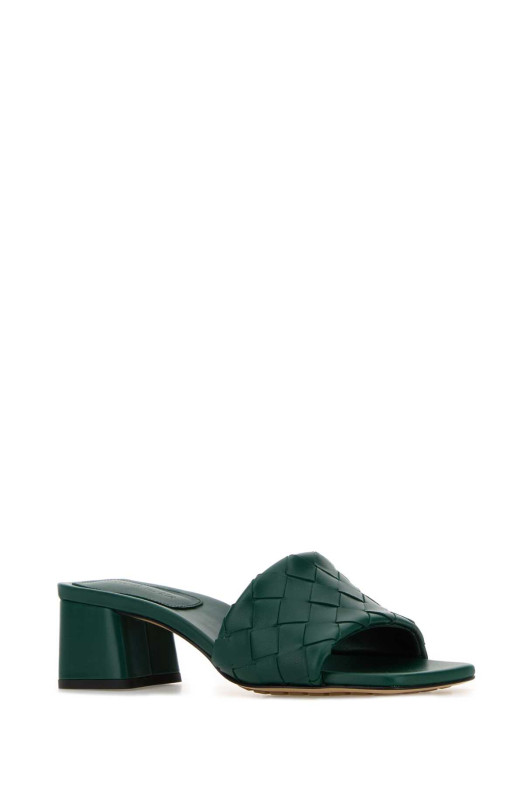 Emerald green leather Parco mules BOTTEGA VENETA (838098V2ED0)