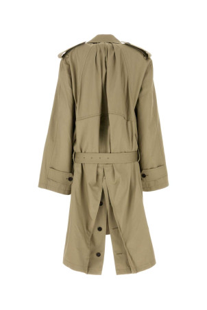 Sage green gabardine trench coat BALENCIAGA (839117TSP13)