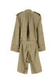 Sage green gabardine trench coat BALENCIAGA (839117TSP13)