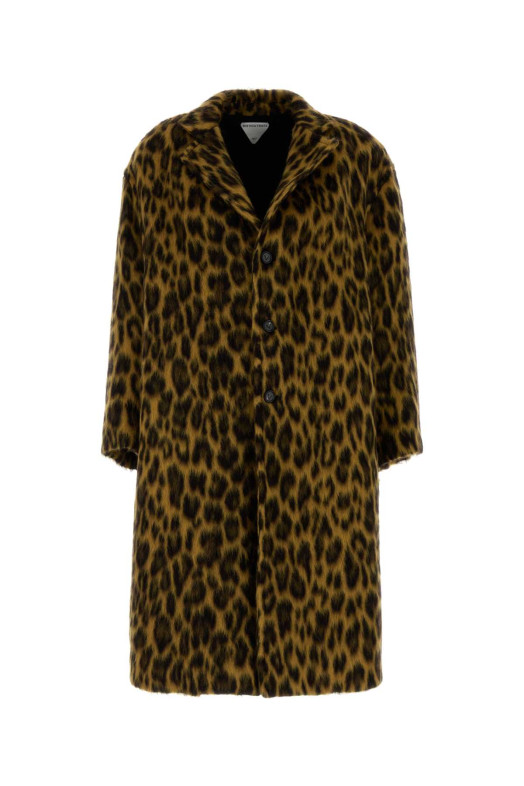 Printed alpaca blend coat BOTTEGA VENETA (845602V4YP0)