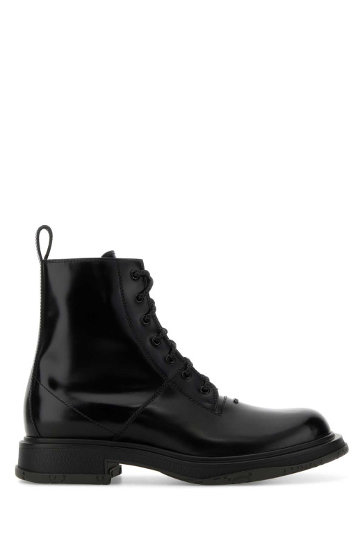 Black leather ankle boots Black GUCCI (851388AADEO)
