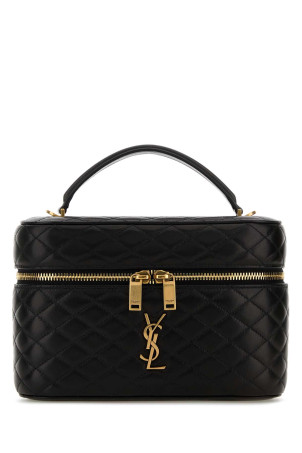 Black leather large Vanity Gaby handbag Black SAINT LAURENT (8515721EL07)