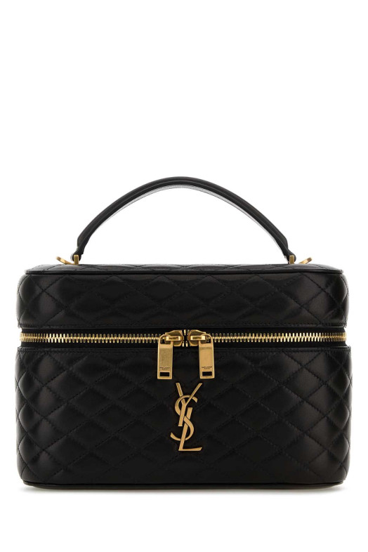 Black leather large Vanity Gaby handbag Black SAINT LAURENT (8515721EL07)