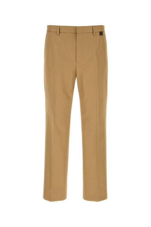 Beige cotton pant GUCCI (853492ZAQH5)