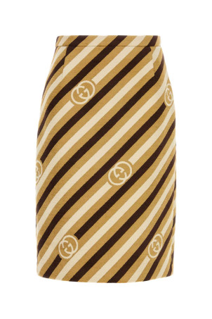 Embroidered chenille skirt GUCCI (854626ZAUMT)