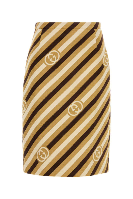 Embroidered chenille skirt GUCCI (854626ZAUMT)