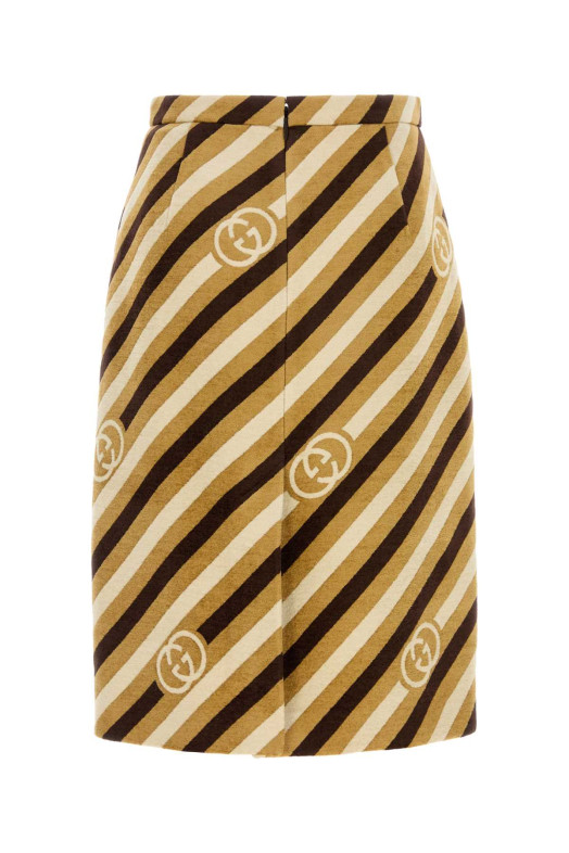 Embroidered chenille skirt GUCCI (854626ZAUMT)