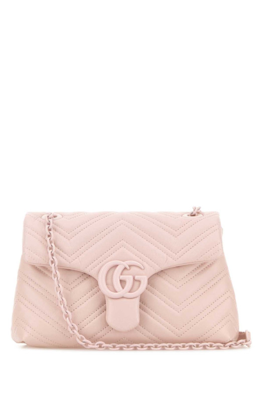 Pink nappa leather small GG Marmont shoulder bag GUCCI (855371AAFS1)