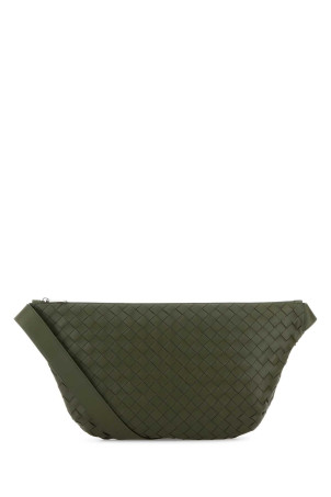 Army green leather Day Sling crossbody bag BOTTEGA VENETA (855415V2HL1)