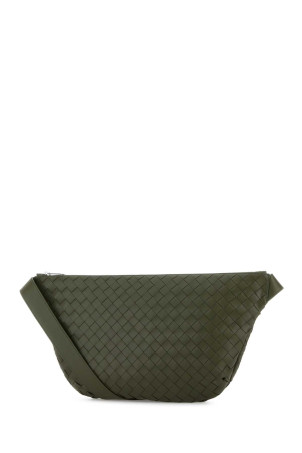 Army green leather Day Sling crossbody bag BOTTEGA VENETA (855415V2HL1)