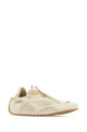 Ivory suede and fabric Orbit Flash sneakers Gray BOTTEGA VENETA (856046V65D1)