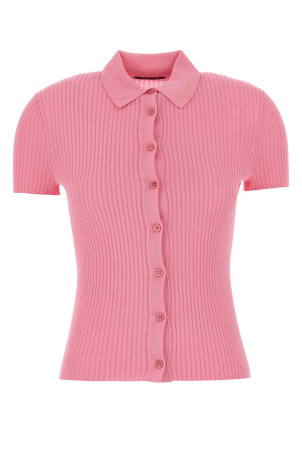 Fluo pink viscose blend cardigan BALENCIAGA (857233T5237)