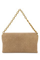 Beige suede large shoulder bag GUCCI (857362AAF0P)