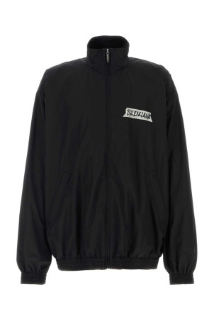 Black cotton and nylon oversize jacket Black BALENCIAGA (857713TPQ38)