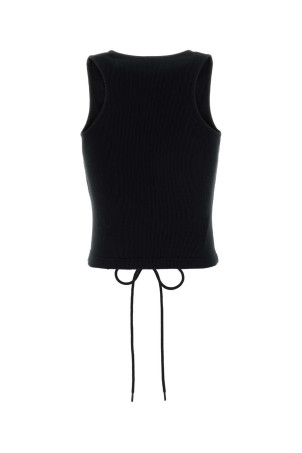 Black cotton tank top BALENCIAGA (858152TTVO2)