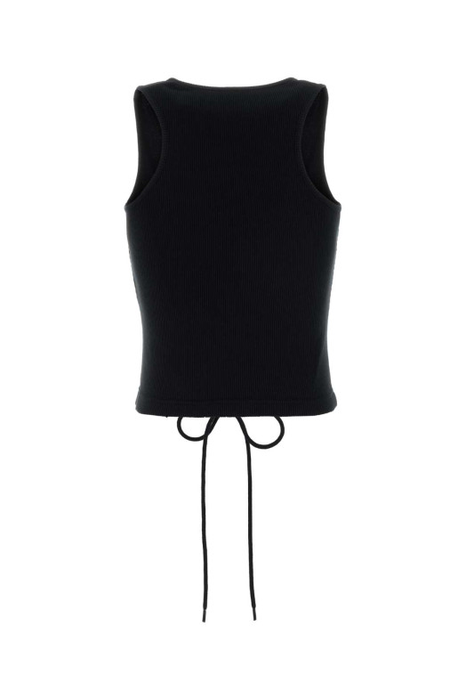 Black cotton tank top BALENCIAGA (858152TTVO2)