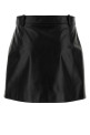 Black leather mini skirt Black GUCCI (860694XNA6E)