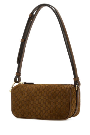 Brown suede shoulder bag GUCCI (860784AAEE7)