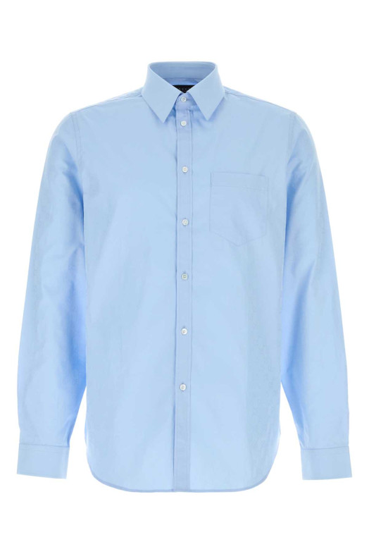 Light blue poplin shirt GUCCI (860785ZAUO8)