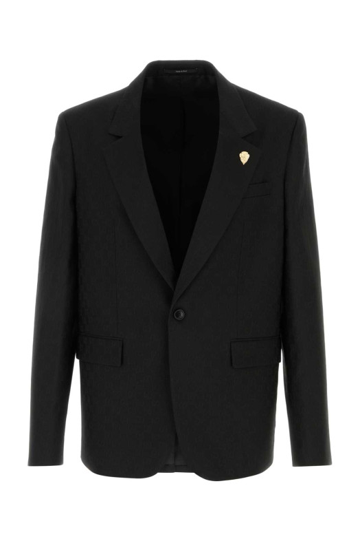 Black polyester blend blazer Black GUCCI (864110ZAUP1)