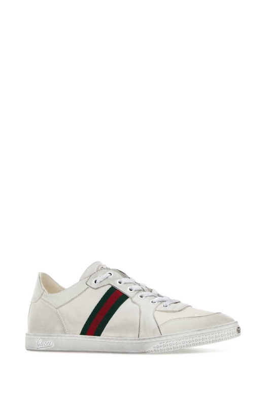 White leather Stretch sneakers GUCCI (864140AAGFF)