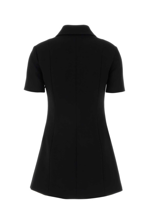 Black crepe polo dress Black GUCCI (864361ZACKN)