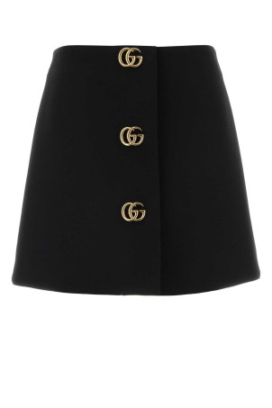 Black crepe skirt Black GUCCI (864526ZACKN)