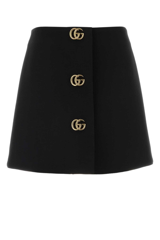 Black crepe skirt Black GUCCI (864526ZACKN)