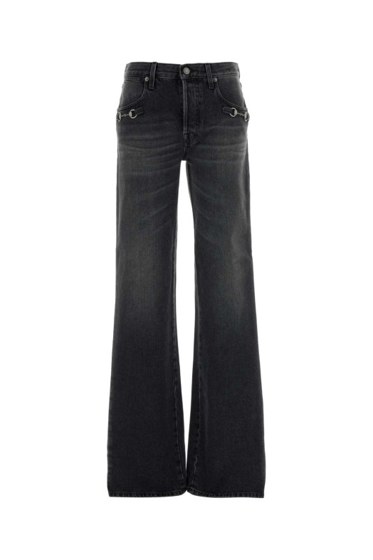 Slate denim wide-leg jeans GUCCI (864707XDDF1)