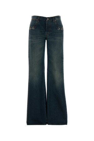 Denim wide-leg jeans GUCCI (864707XDDFW)