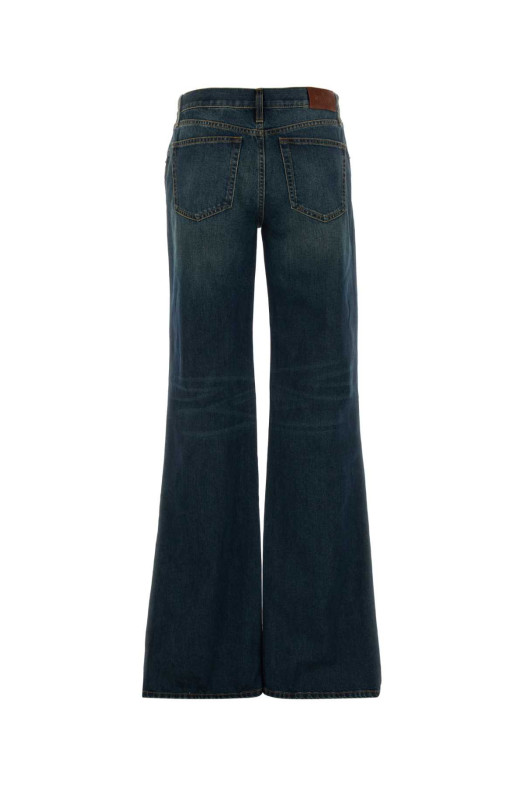 Denim wide-leg jeans GUCCI (864707XDDFW)