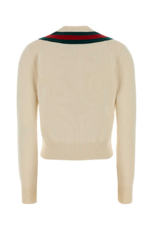 Ivory wool sweater GUCCI (864987XKFG6)
