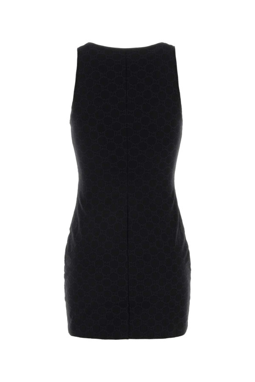 Black GG jacquard mini dress Black GUCCI (865171XUAO2)