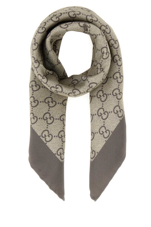 Printed silk foulard GUCCI (8652573G001)